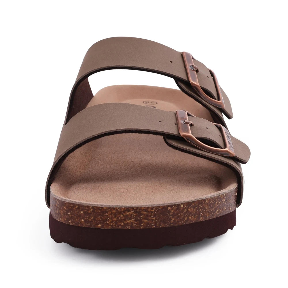 Suede Cork Arch Support Sandals