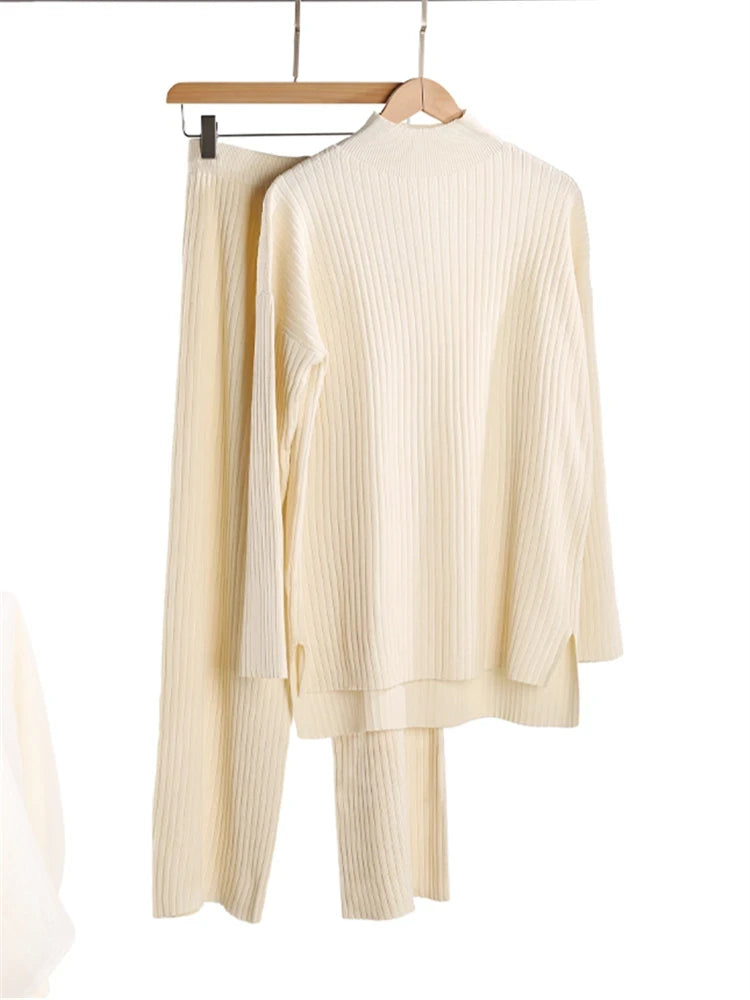 Knitted Turtleneck Lounge Set
