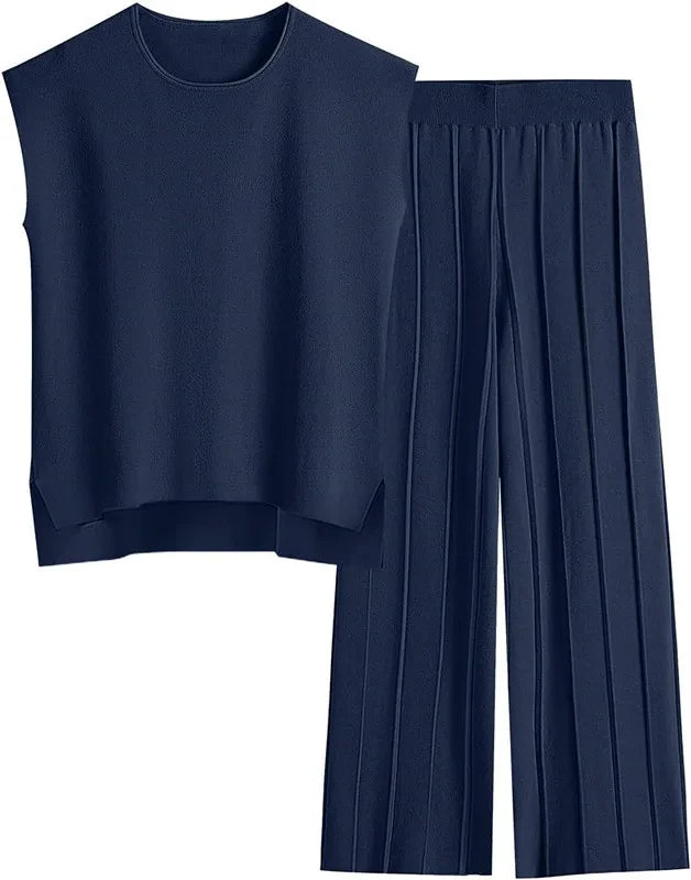 Knit Sleeveless Lounge Set