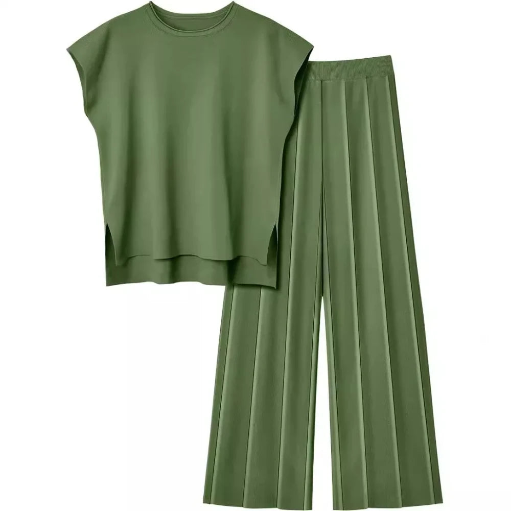 Knit Sleeveless Lounge Set
