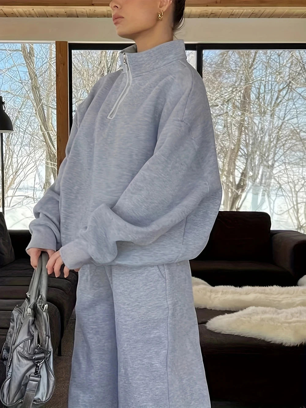 Fleece Lined Hoodie Jogger Set