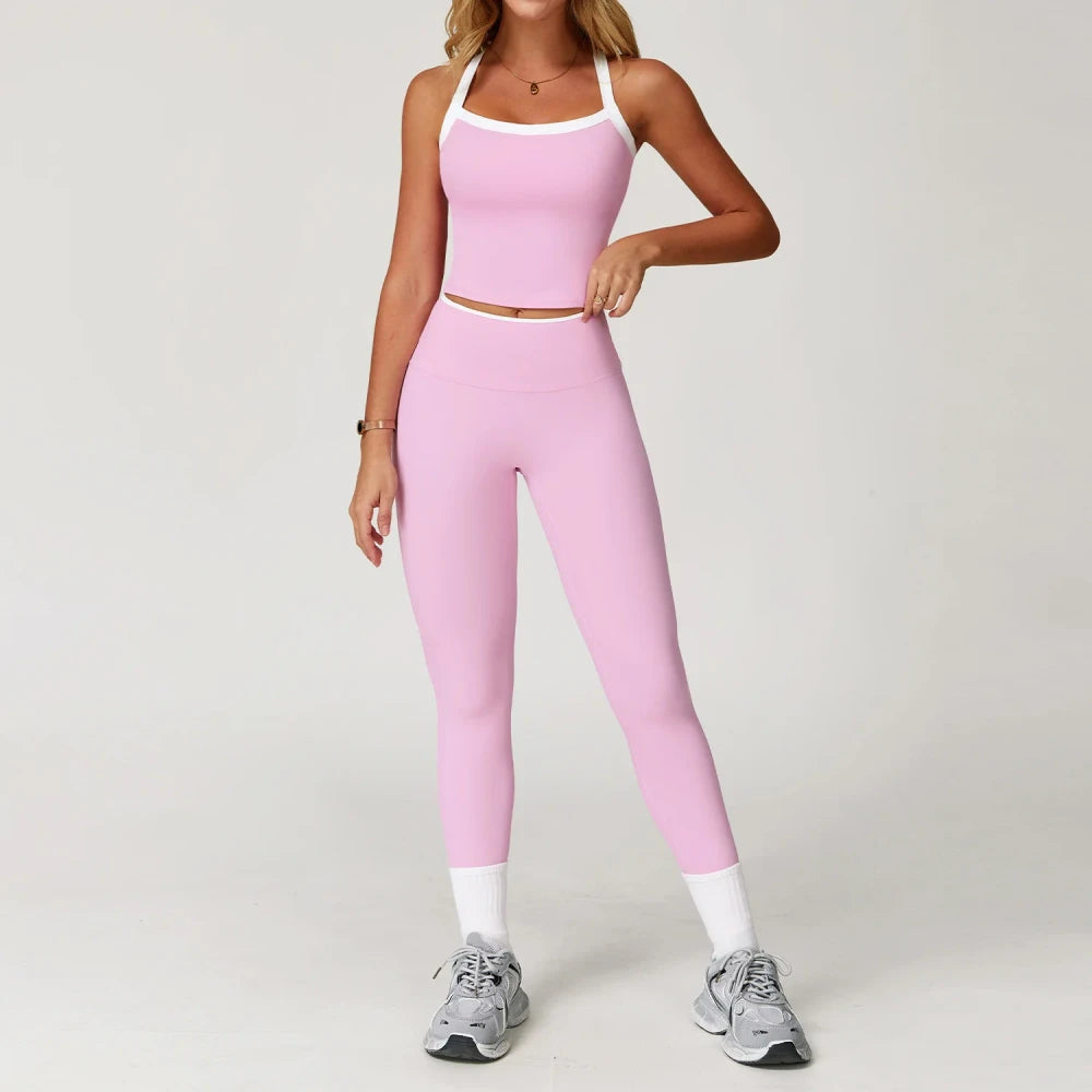 Two-Piece Bell-Bottom Yoga Set