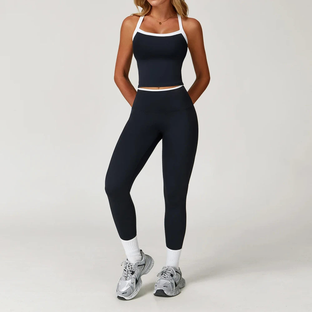 Two-Piece Bell-Bottom Yoga Set
